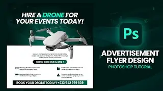 How To Design a Creative Minimal ADVERTISEMENT FLYER in PHOTOSHOP | Step By Step Tutorial