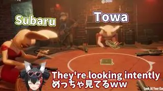 Towa and Subaru CAN'T STOP looking down at their 𝓐𝓼𝓼𝓮𝓽𝓼【Hololive】
