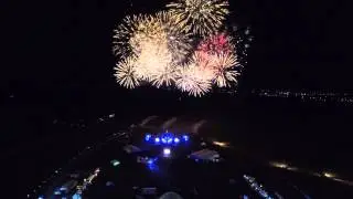 Alfa Future People 2015 финальный салют съемка с воздуха. AFP 2015 - Final firework