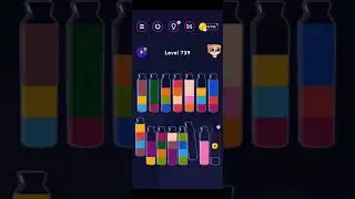 Get Color Water Sort Puzzle Level 736 to Level 740