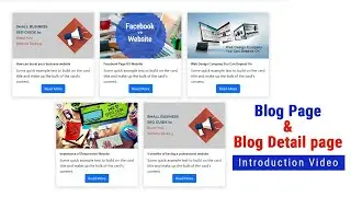 Intro Video Blog | blog kaise design kare With Html & css | How To Make Blog Page Design HTML & Css