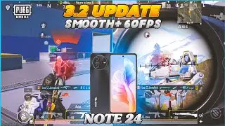 Vgo Tel Note 24 Pubg Test In 3.2 Update! | Vgo Tel Note 24 Smooth+60fps 🔥 | Pubg Mobile/Bgmi