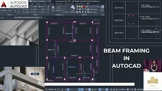HOW TO DRAW BEAM FRAMING OR LAYOUT  IN AUTOCAD | BEAM LAYOUT IN AUTOCAD | AMEC CAD SOLUTIONS