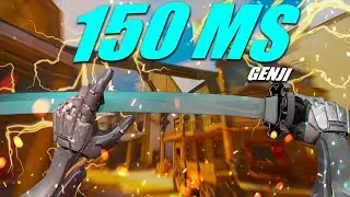 PLAYING GENJI ON ''HIGH'' LATENCY 2500+ HOURS (Genji Gameplay with tips and tricks notes)
