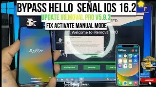 IOS 16.2 BYPASS HELLO WINDOWS IREMOVAL PRO V5.9.3  FIX ACTIVATE |MODE MANUAL|FULL SERVICES UPDATE