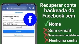Como recuperar conta hackeada do Facebook sem e-mail e número de telefone (2023).