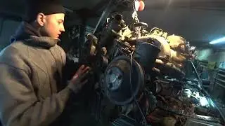 Установка двигателя в 190 Мерседес ,всё пошло не по плану танцы с бубном.
