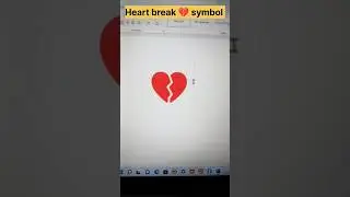 Heart break symbol in word computer shortcut key | computer shortcut key 