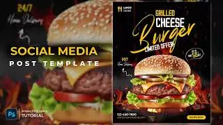 Design Fast Food Poster in Photoshop | Photoshop Tutorial in Hindi