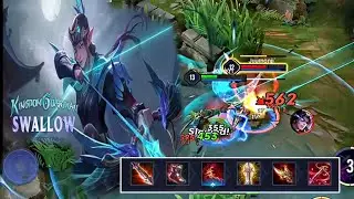 Tel' Annas KINGDOM GUARDIAN SWALLOW Gameplay | Arena Of Valor Baratayuda Server