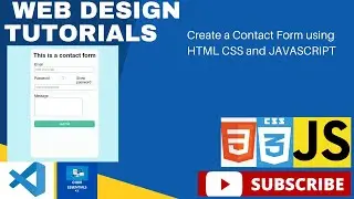 Create a CONTACT FORM using HTML CSS and JAVASCRIPT (2022) #html #css #js #contactForm