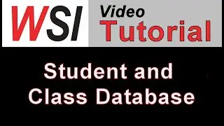 Microsoft Access Student and Class Database
