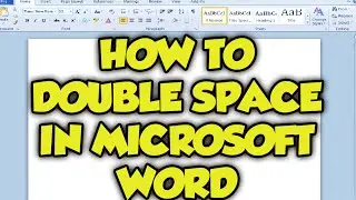 How To Double Space Lines In Microsoft Word - Word 2007 / 2010 Double Space Lines Tutorial