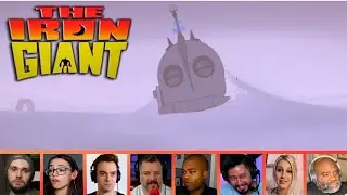 Reactors Reacting to the IRON GIANT REPAIRING ITSELF | The Iron Giant (1999)