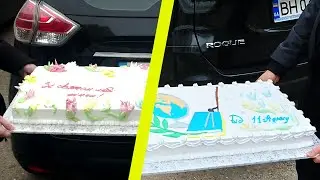 МК как сделать подставку под большой торт и сам торт
