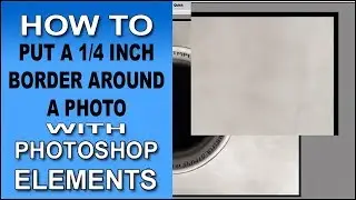 How To Add A Quarter Inch Border Around A Photo