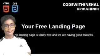 Easy Fullscreen Landing Page With HTML & CSS | Build A Landing Page In HTML And CSS For Intermediate