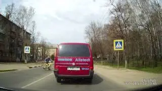 двойное нарушение на пешеходном переходе