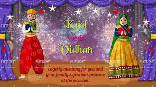 Kajol weds Vidhan - Rajasthani Kathputli Dance Wedding Invite - Kudmayi (12-NOVEMBER-2023)