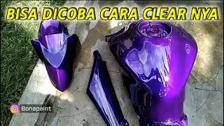Cara CLEAR COAT supaya BASAH #repaint pemula // Bonapaint