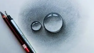 How to draw realistic water drops 💧💧