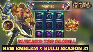 SUSUNAN EMBLEM ALUCARD|BUILD ALUCARD TERSAKIT 2021|TUTORIAL ALUCARD MANIAC