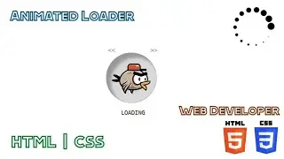 How to create an animated loader | HTML and CSS Animated Loader Bird.