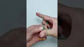 Как делать узелки между бусин от nephrite.pro 