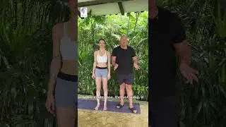 Hot Yoga Eagle Pose!