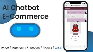 Ecommerce AI Chatbot using React, Material UI