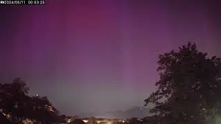 Nádherná polárna žiara nad Slovenskom, 10.5.2024