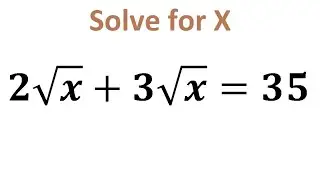 A Nice Radical Equation | Solve for X | Math Rapper