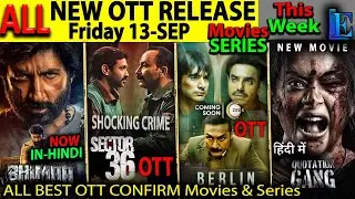 FRIDAY OTT Release 6-SEP NEW Hindi Movies Web-Series Sector36, Berlin, BhimaaHindi, Tumbbad, QGpart1