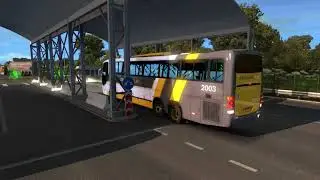 Euro Truck Simulator 2 Bus trip to Riga with Comil Campione 3.65 (part1)