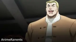 Hanma Baki throws Sikorsky out of the window.
