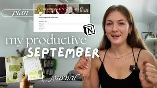FALL GLOW UP ♡ monthly plan with me: grwm, goals, vision board