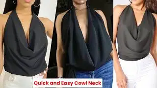 DIY Cowl Neck Top in 10 Minutes