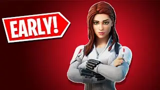 EARLY Gameplay of the *NEW* Black Widow Skin! (Fortnite Battle Royale)