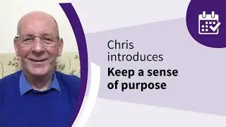 Chris introduces Keep a sense of purpose