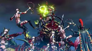 DARK ELVES vs NURGLE - TotalWar Warhammer 3 battle