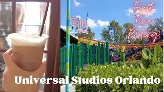 Universal Studios Orlando we found the funniest thing! Riding Trollercoaster for the first time!