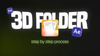 Create 3D folder in After Effects - Step by step Process