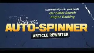 Preview WordPress Auto Spinner - Articles Rewriter