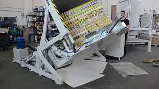 Pallet changer - TOPPY V-SHAPE (internal covering in stainless steel)