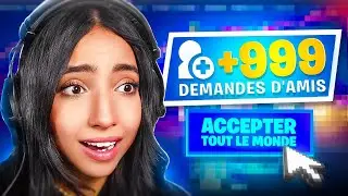 J'ACCEPTE TOUTES VOS DEMANDES D'AMIS sur FORTNITE ! 😨