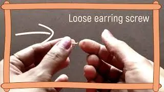 How to fix loose Earring Screw | Jewellery Hacks