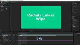 54. CC Radial and Linear Wipe Transition | After Effects for Beginners Course