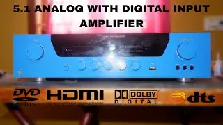 5.1 Heavy Analog Manual Amplifier with HDMI and Optical, Coaxial ( Digital Connections )