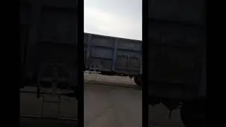railway wegon pushed by  steel plant loco