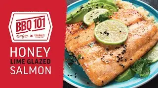 Honey Lime Glazed Salmon |  BBQ 101 x Cookout Coach